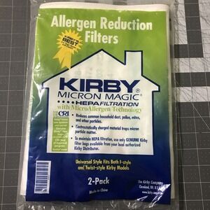 Kirby 2-Pack Allergen Reduction Filters 205811‎ Hepafiltration Micron Magic
